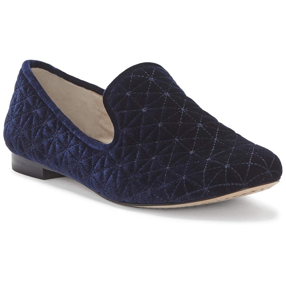 Vince Camuto Lieley Velvet Quilted Slip On Loafer